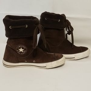 Converse AS andover brown foldover boots